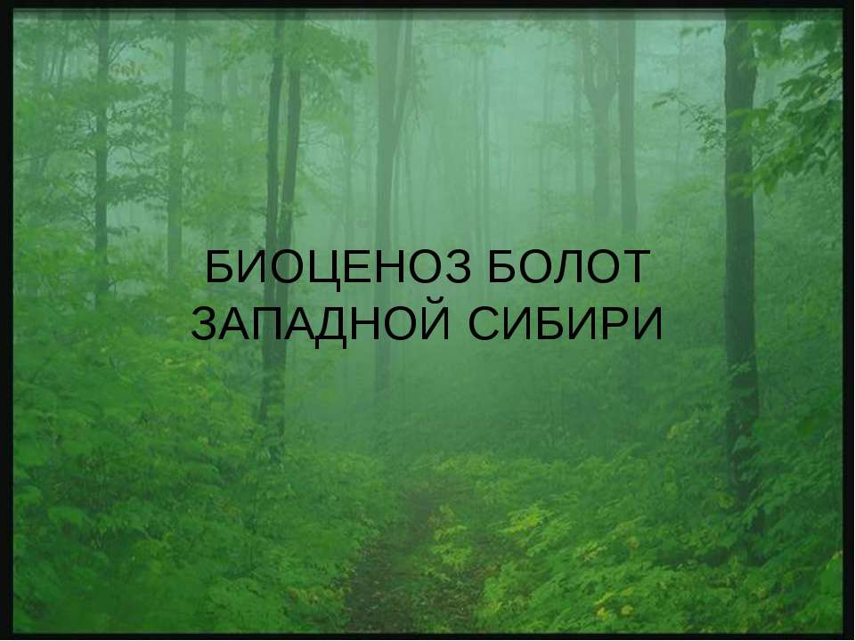 Биоценоз болот западной Сибири - Класс учебник | Академический школьный учебник скачать | Сайт школьных книг учебников uchebniki.org.ua