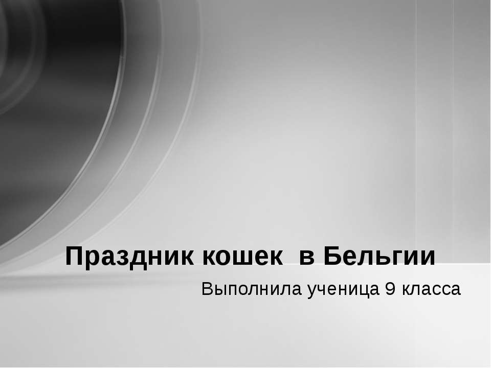 Праздник кошек в Бельгии - Класс учебник | Академический школьный учебник скачать | Сайт школьных книг учебников uchebniki.org.ua