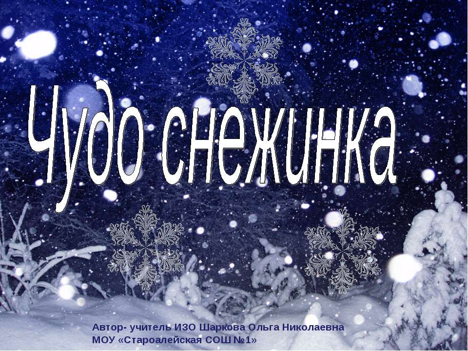 Чудо снежинка - Класс учебник | Академический школьный учебник скачать | Сайт школьных книг учебников uchebniki.org.ua