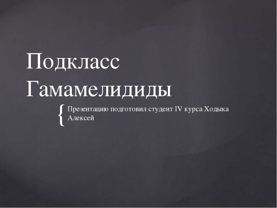 Подкласс Гамамелидиды - Класс учебник | Академический школьный учебник скачать | Сайт школьных книг учебников uchebniki.org.ua