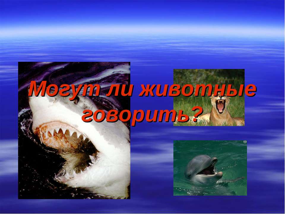 Могут ли животные говорить? - Класс учебник | Академический школьный учебник скачать | Сайт школьных книг учебников uchebniki.org.ua