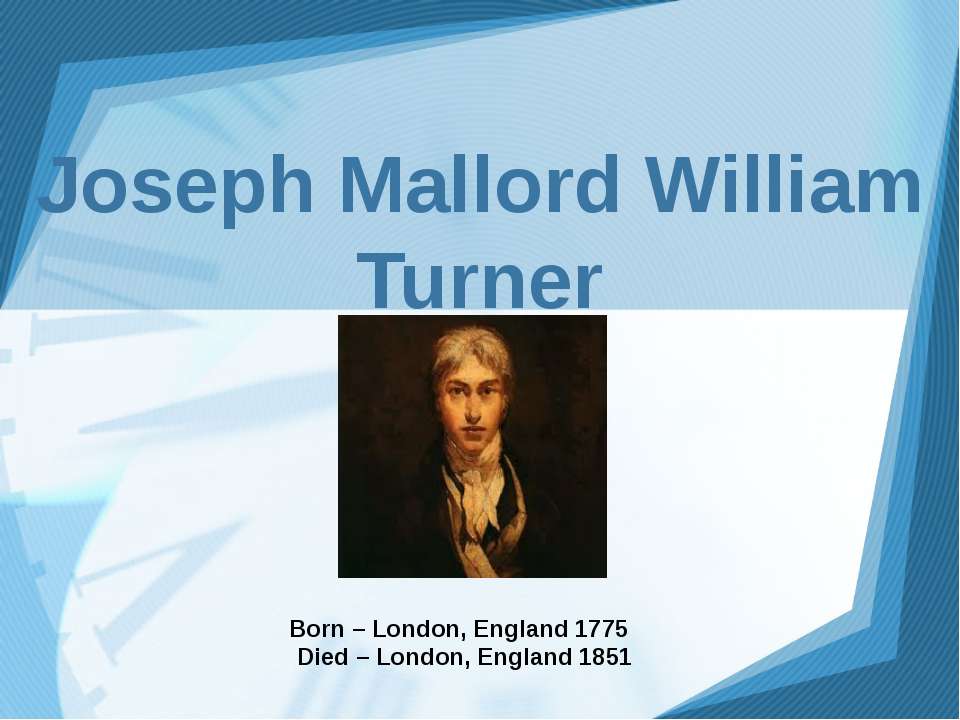 Joseph Mallord William Turner - Класс учебник | Академический школьный учебник скачать | Сайт школьных книг учебников uchebniki.org.ua