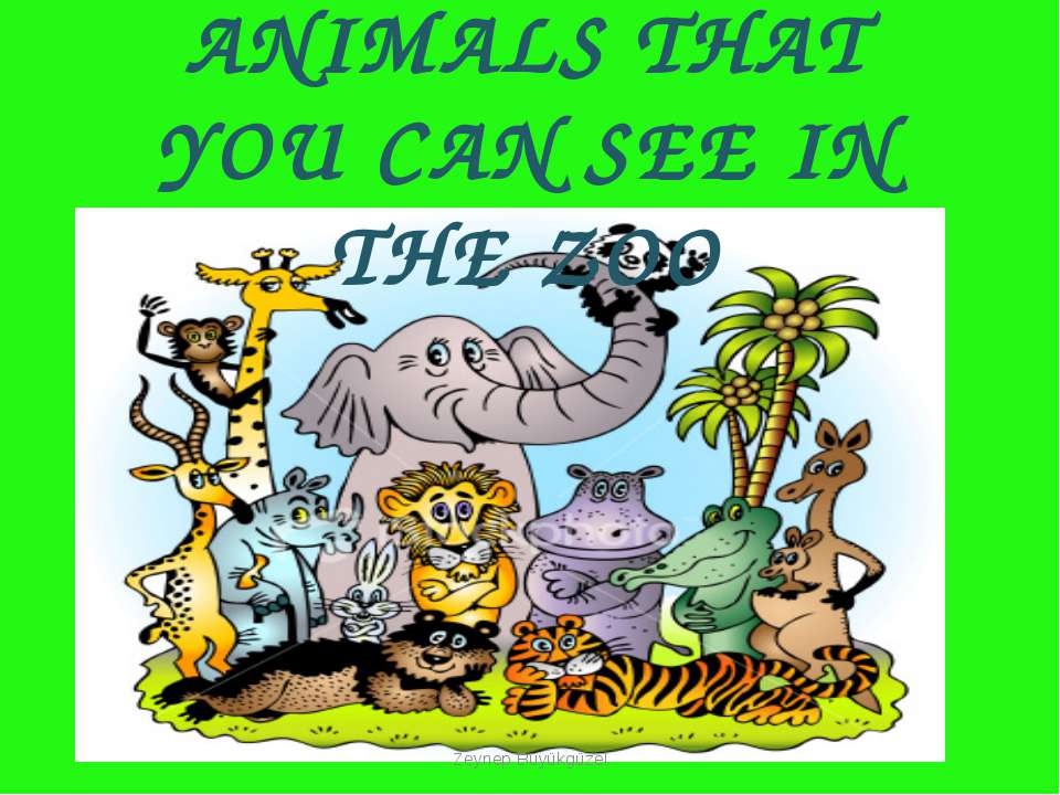 Animals that you can see in the zoo - Класс учебник | Академический школьный учебник скачать | Сайт школьных книг учебников uchebniki.org.ua
