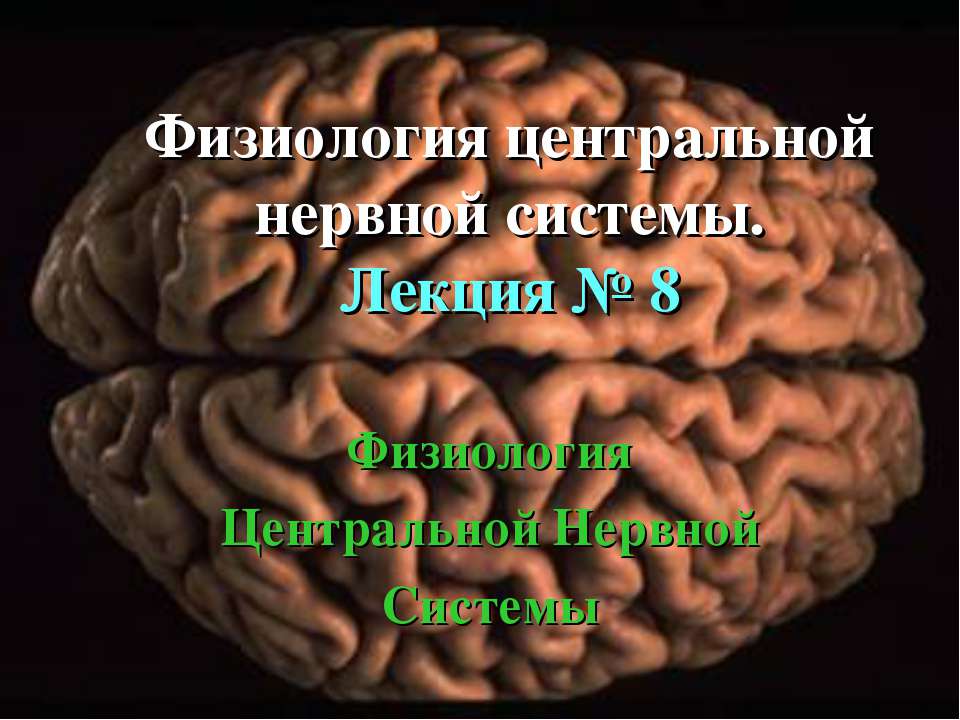 Физиология центральной нервной системы - Класс учебник | Академический школьный учебник скачать | Сайт школьных книг учебников uchebniki.org.ua