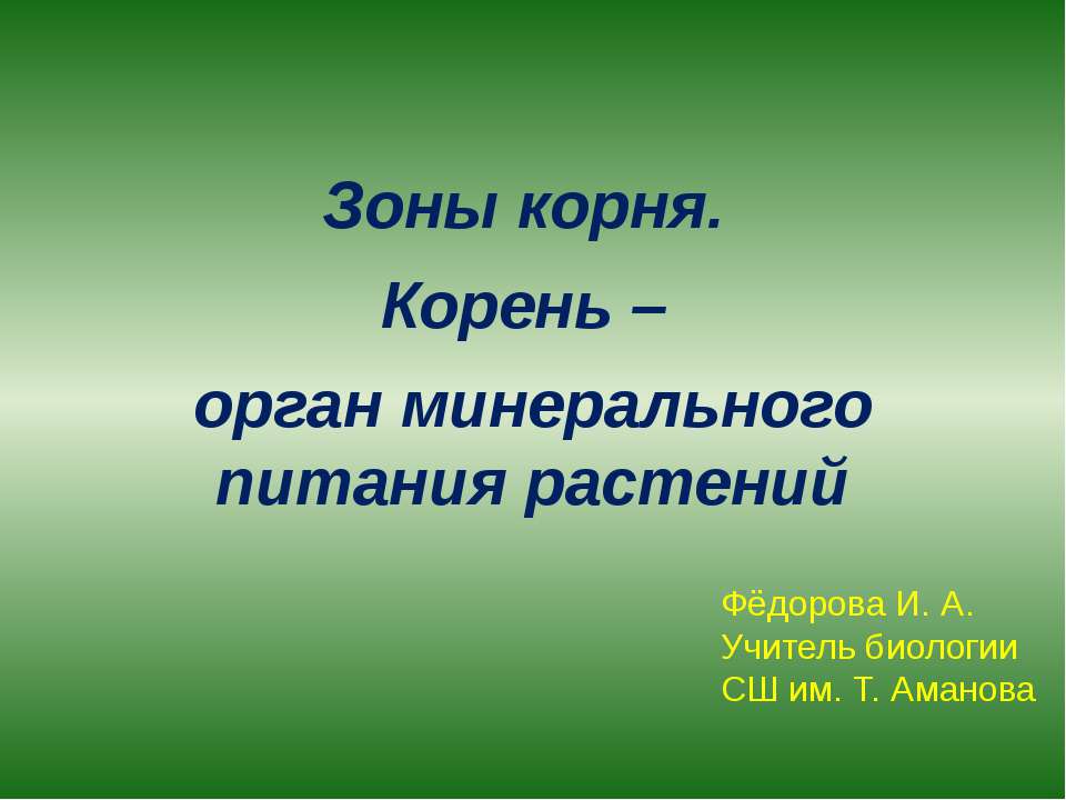 Зоны корня. Корень – орган минерального питания растений - Класс учебник | Академический школьный учебник скачать | Сайт школьных книг учебников uchebniki.org.ua