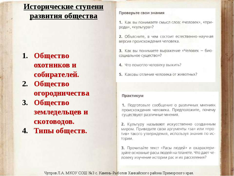 Исторические ступени развития общества - Класс учебник | Академический школьный учебник скачать | Сайт школьных книг учебников uchebniki.org.ua