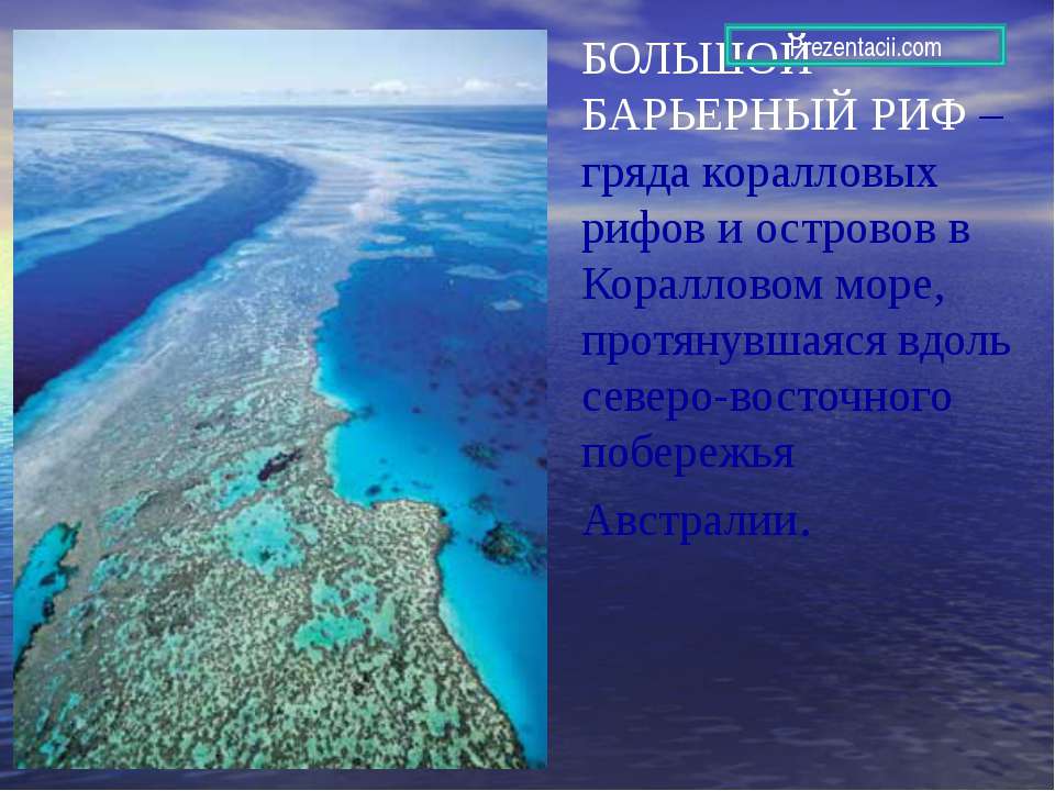 Большой барьерный риф - Класс учебник | Академический школьный учебник скачать | Сайт школьных книг учебников uchebniki.org.ua