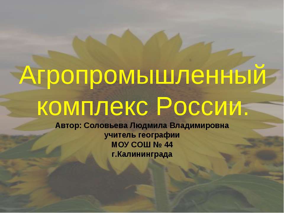 Агропромышленный комплекс России - Класс учебник | Академический школьный учебник скачать | Сайт школьных книг учебников uchebniki.org.ua