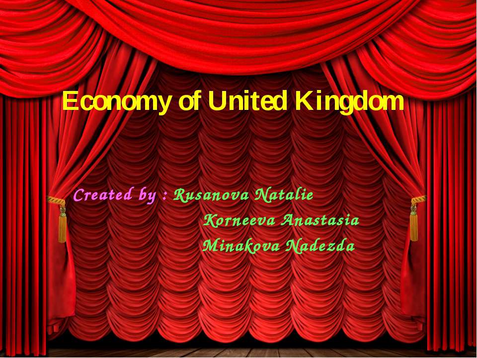 Economy of United Kingdom - Класс учебник | Академический школьный учебник скачать | Сайт школьных книг учебников uchebniki.org.ua