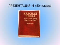 Презентация проекта "Красная Книга" - Класс учебник | Академический школьный учебник скачать | Сайт школьных книг учебников uchebniki.org.ua