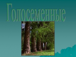 Презентация по теме "Голосеменные" - Класс учебник | Академический школьный учебник скачать | Сайт школьных книг учебников uchebniki.org.ua