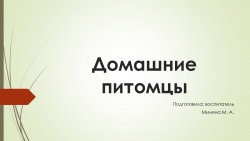 Презентация на тему "Домашние питомцы" - Класс учебник | Академический школьный учебник скачать | Сайт школьных книг учебников uchebniki.org.ua