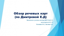 Обзор речевых карт для учителя-логопеда - Класс учебник | Академический школьный учебник скачать | Сайт школьных книг учебников uchebniki.org.ua