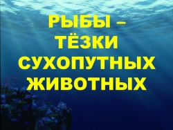 Презентация "Рыбы - тёзки сухопутных животных" - Класс учебник | Академический школьный учебник скачать | Сайт школьных книг учебников uchebniki.org.ua