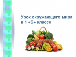 Презентация к уроку по окружающему миру в 1 классе «Почему нужно есть много овощей и фруктов?» (УМК «Школа России») - Класс учебник | Академический школьный учебник скачать | Сайт школьных книг учебников uchebniki.org.ua