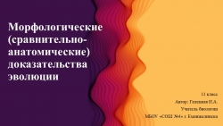 Презентация по биологии на тему "Морфологические доказательства эволюции" - Класс учебник | Академический школьный учебник скачать | Сайт школьных книг учебников uchebniki.org.ua