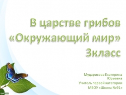 Презентация "В царстве грибов" 3 класс - Класс учебник | Академический школьный учебник скачать | Сайт школьных книг учебников uchebniki.org.ua