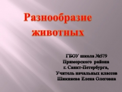 Презентация по окружающему миру "Разнообразие животных" (3 класс) - Класс учебник | Академический школьный учебник скачать | Сайт школьных книг учебников uchebniki.org.ua