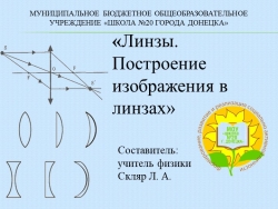 Презентация к уроку по физике 11 класс тема: «Линзы. Построение изображения в линзах.» - Класс учебник | Академический школьный учебник скачать | Сайт школьных книг учебников uchebniki.org.ua