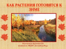 Презентация "Как растения готовятся к зиме" - Класс учебник | Академический школьный учебник скачать | Сайт школьных книг учебников uchebniki.org.ua