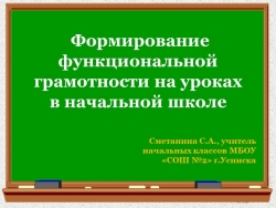 Формирование функциональной грамотности на уроках в начальной школе - Класс учебник | Академический школьный учебник скачать | Сайт школьных книг учебников uchebniki.org.ua