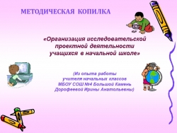 Презентация на тему"Организация научно-исследовательской деятельности в начальных классах" - Класс учебник | Академический школьный учебник скачать | Сайт школьных книг учебников uchebniki.org.ua