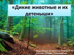 Презентация по окружающему миру Дикие животные и их детёныши" - Класс учебник | Академический школьный учебник скачать | Сайт школьных книг учебников uchebniki.org.ua