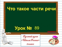 Презентация к уроку "Части речи" - Класс учебник | Академический школьный учебник скачать | Сайт школьных книг учебников uchebniki.org.ua