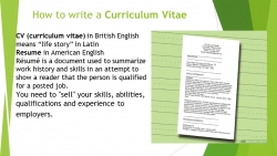 10 класс How to write a Curriculum Vitae - Класс учебник | Академический школьный учебник скачать | Сайт школьных книг учебников uchebniki.org.ua